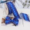 Cinta de lazo con impresión en degradado y estampado en caliente, hecha a mano, para accesorios para el cabello, embalaje de regalo, directa de fábrica