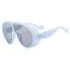 Gafas de sol nuevas para hombre de marco grande europeas y americanas, tendencia personalizada de nicho estilo punk, gafas de sol personalizadas para mujer, tendencia transfronteriza, venta al por mayor