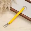 Corda de Mola de Plástico Colorida de Doce Venda Quente Retrátil Elástica Chaveiro Chaveiro para Celular Cartão Corrente Anti-Perda Chaveiro