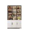 Gabinete de Vino de Cristal Uso Doméstico Puerta de Cristal a Prueba de Polvo a Prueba de Humedad Gabinete de Vino para Sala de Estar Gabinete de Exhibición de Pared Aparador para Comedor Gabinete de Almacenamiento