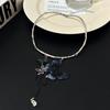 Dulce Fresco Sentido del Diseño de Chica Picante Borla de Mariposa Collar Mujer Gargantilla Anillo de Cuello Accesorios Cadena Collar Cadena Clavícula Venta al por Mayor
