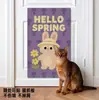 Tabla Rascadora para Gatos, Resistente al Desgaste, No Suelta Pelo, Protector de Sofá Anti-Arañazos de Gato, Montaje Vertical en Pared, Alfombrilla Rascadora de Dibujos Animados para Gatos, Juguete, Sin Dejar Rastro