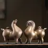 Ornaments Cerâmicos Tangma Pequena Fortuna Sala de Estar Entrada Armário de Vinho Decoração de Mesa Mesa Decoração de Zodíaco Cavalos
