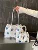 Bolsa de Grande Capacidade para Mulheres 2026 Moda Transfronteiriça Bolsa Tote de Bolinhas para Trabalho e Deslocamento Bolsa de Ombro Casual Estilosa e Única