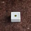 Caja para Piedras Sueltas Caja de Empaque Cuadrada de Plástico Acrílico con Tapa de Vidrio para Exhibición y Almacenamiento de Joyería de Anillo con Piedras de Colores
