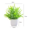 Flores Artificiais de Simulação Decorações Criativas para Mesa de Casa Flores de Plástico Grama Artificial Plantas Verdes Decorações de Interior Mini Decorações Bonsai