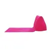 Personalización Profesional: Cojín Triangular de PVC Inflable Azul Afelpado Esterilla de Playa Inflable Portátil Fácil Almacenamiento