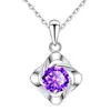 Collar de plata pura S925 con incrustaciones de diamantes para mujer, simple y elegante, lujo ligero, nicho, cadena para la clavícula con colgante de trébol de cuatro hojas de alta gama