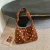 Bolso de axila de gamuza con lunares estilo coreano para mujer, nuevo modelo 2026, gran capacidad, ligero, adecuado para el trabajo y los desplazamientos, bolso de hombro tipo tote