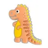 Zapatos de la serie dinosaurio luminoso hebilla de zapato de flor dibujos animados PVC pegamento flexible accesorios para zapatos de epoxi accesorios de hebilla decorativa para zapatos con agujero