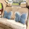 Bonito Cojín Creativo para Reposacabezas y Soporte Lumbar de Coche con Lazo Cojín para Asiento de Coche Soporte Lumbar 2025