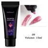 Pegamento para extensión de arte de uñas nuevo transfronterizo 15ml pegamento de fototerapia de oblea con purpurina manguera de color de moda popular en Instagram