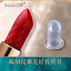 Molde de lápiz labial Bailuo DIY: un conjunto de soporte de silicona casero para hacer un molde de reparación de labios decapante tallado