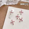 Nueva Joyería para Uñas Cruzadas Estilo Popular de Celebridad de Internet Joyería de Aleación DIY Diamante Rosa Joyería para Uñas Estilo Retro