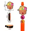 Accesorios de Cuentas Temáticos de Acción de Gracias de Otoño Forma de Ardilla Bellota Espantapájaros Cuentas de Goma Suave Accesorios de Decoración para Bolígrafos DIY