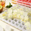 2026 Nueva Hielera Grande de Gran Capacidad con Tapa, Molde Grande para Cubitos de Hielo Doméstico, Caja Creativa para Almacenamiento de Hielo al por Mayor