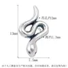 Plata de Ley S925 Cuentas Espaciadoras Botón Serpiente Retorcida Lujo Accesible Pequeño Fresco Serpiente Pulsera de Cristal DIY Accesorios de Joyería