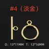 Empaque de oro americano de 14K DIY GF hebilla OT DIY accesorios de joyería al por mayor hebilla para pulsera collar