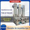 Aço inoxidável 304 tipo Z elevador pó grânulos medicina chinesa alimentador vertical amido balde alimentador elevador