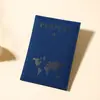 Un Bestseller Transfronterizo Personalizado: una Cubierta de Pasaporte de PU Lisa, tipo Piel, que Cambia de Color, Portapasaporte y Portaboletos
