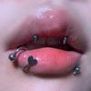Anillo S Estrella de Cinco Puntas Corazón Corazón de Durazno Anillo Labial Uña Hueso de la Oreja Dientes Externos Nicho Ins Hombres y Mujeres Mismo Estilo Sexy Europeo y Americano Decoración Piercing