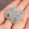 Cuarcita Jade Hielo Color Transparente Anillo de Carrera Accesorios al por Mayor Anillo de Seguridad de Jade Pan DIY Pulsera Accesorios con Cuentas