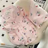 Novo pijama feminino para primavera e outono, de manga comprida e perna comprida, em estilo ins, fofo e adequado para estudantes em dormitórios; também pode ser usado como roupa de ficar em casa fora de casa