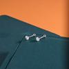 Brincos Casuais de Zircônia que Não Desbotam para Piercing de Orelha, Prata de Lei S925 por Toda Parte com Fecho de Rosca para Dormir, Joias de Orelha Clássicas que Não Precisam Ser Removidas