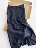 Altamente recomendado! Saia de Linho Azul Marinho Estilo Old Money para Mulheres, Saia Leve e Respirável de Cintura Alta Evasê Cauda de Peixe para o Verão