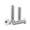 Tornillo de Cabeza Avellanada con Ranura de Flor de Ciruelo de Acero Inoxidable 304 de Cabeza Plana Gb2673 M3M4M5M Tornillo para Madera de Cola Plana No Estándar