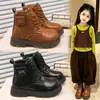Botines Martin para niña, estilo británico, nueva colección de invierno 2026, botines con forro de felpa estilo coreano, botines cortos casuales y de moda para niño