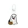 Llavero de Goma Suave de Fantasma de Halloween Dibujado Hebilla de Puerta en Forma de 8 en Forma de U Llavero Pinza de Langosta Figura de Muñeco Hebilla Colgante Adorno