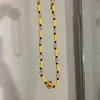 Collar de Estrellas de Colores Dopamina Estilo Coreano con Cuentas, Lindo Dibujo Animado Gato Kt, Joyería para Niñas Pequeñas, Accesorios para Bebés