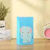 Saco de Papel com Estampa de Animal Desenho Logo Sacola de Papel Kraft para Atacado Sacola de Compras com Adesivo Embalagem Sacola de Presente
