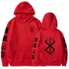 Sudaderas de Anime Berserk para Hombre Sudadera con Logo Hip Hop de Manga Larga