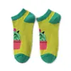 Meias de Algodão Unissex com Estampas de Animais, Meias Curtas Personalizadas, Meias Baixas Série Frutas, Meias Femininas de Corte Baixo Estilo Desenho Animado