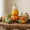 Adornos de calabaza de resina artificial, accesorios de frutas y verduras, decoración de ambiente otoñal para el festival de la cosecha, artículos de decoración para el hogar