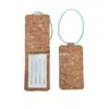 Etiquetas de Equipaje de Corcho Transfronterizas Bolsos de Pasaporte de Corcho Rpet Japonés y Coreano Bolsos de Equipaje de Corcho de Madera Real Fábrica Personalizada