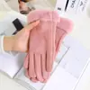 Guantes Térmicos Raya para Mujer, Compatibles con Pantalla Táctil, a Prueba de Frío, Cálidos, Otoño e Invierno, Guantes de Ciclismo sin Dedos Elásticos con Forro Polar para Hombre