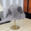 Bufanda-Sombrero de Piel Sintética de Zorro Estilo Coreano para Mujer, Versátil para Otoño e Invierno, Corta, Gruesa, Calentador de Cuello, Estilo Cruzado, Venta al por Mayor