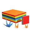 Papel de origami de colores hecho a mano al por mayor, cuadrado A4 de 15 cm, papel de colores especial para niños y estudiantes de primaria, papel de jardín de infantes para hacer grullas de papel