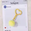 Novo Chaveiro de Coração com Bola Fofa Colorida Acessórios DIY Chaveiro de Miçangas Perler Feito à Mão Pingente Presente Prático Atacado