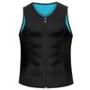 Ropa deportiva de entrenamiento para hombre de Amazon, tallas grandes europeas y americanas, corsé transfronterizo, chaleco con cremallera que contrae el abdomen, ropa moldeadora corporal.