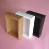 Caja de cajón de papel kraft en stock caja de embalaje de cajón de cartón blanco al por mayor Cartón negro universal