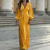 2026 estación independiente de ropa para mujer transfronteriza Amazon AliExpress: estilo suave, cintura ajustada, mono de terciopelo con cuello en V