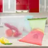 Saco de Silicone para Conservar Alimentos Saco de Alimentos Saco Selado Resistente a Altas Temperaturas Silicone de Grau Alimentício 1000 ml Saco para Refrigerador Refrigeração Congelador