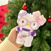 Nuevo Llavero de Peluche Original Hello Kitty Invierno Nuevo Conjunto Cálido Colgante de Bolsa de Regalo Gato Kt