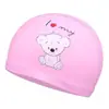 Gorro de baño infantil Xize, de PU, impermeable, con dibujos animados, para niños y niñas, con protección para los oídos, de una pieza, para bebés, envío al por mayor