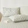 Atmósfera Fresca y Sencilla Funda de Almohada Estampada 100% Algodón Peinado Funda de Almohada Individual 48X74Cm Juego de Par