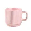 Taza de Cerámica con Macarrón de Recuerdo, Taza de Café para Pareja, Estilo Ins, Sencilla y Creativa, Oficina Hogar
